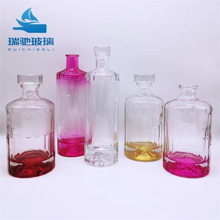 Multi Colored Wine Bottles