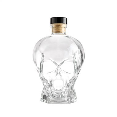 Whisky Skull Head -lasiviinipullo
