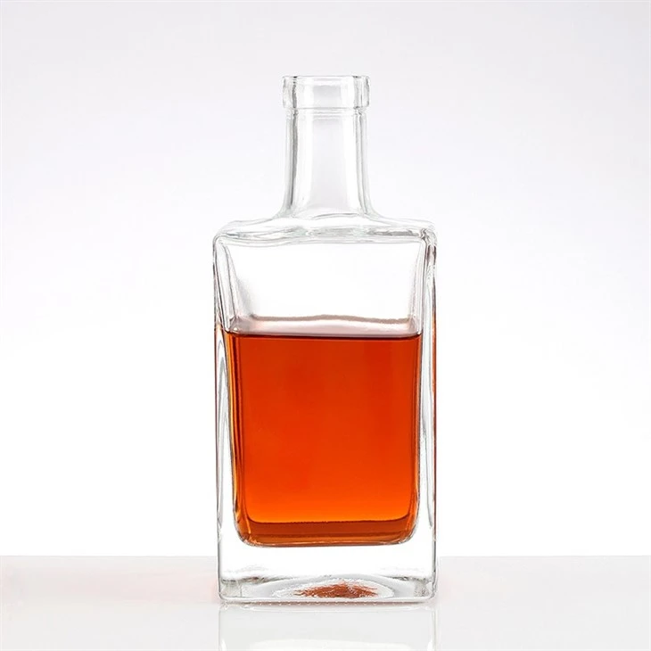 Clear Glass Whiskey Bottles