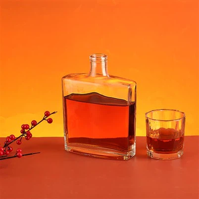 Square Flat Bottle Brandy Lasipullo 700ml